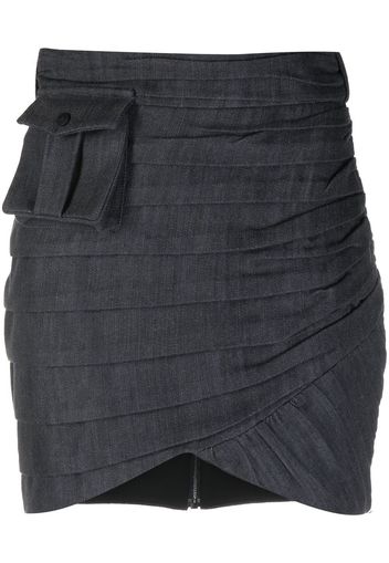 The Mannei 'Bordeaux' ruched skirt - Blau