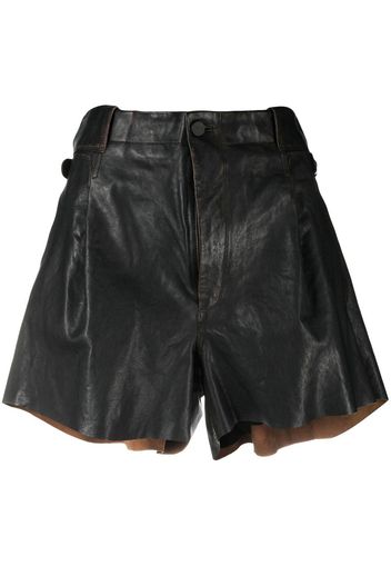 The Mannei patent leather shorts - Schwarz