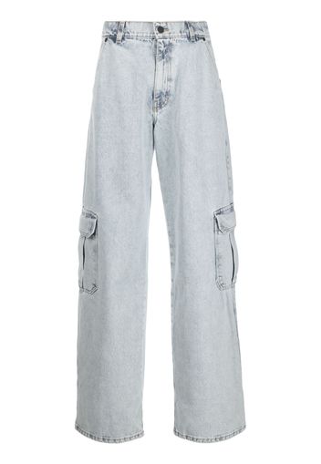 The Mannei mid-rise wide-leg jeans - Blau