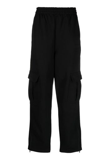 The Mannei Shahra cargo-pocket flared trousers - Schwarz