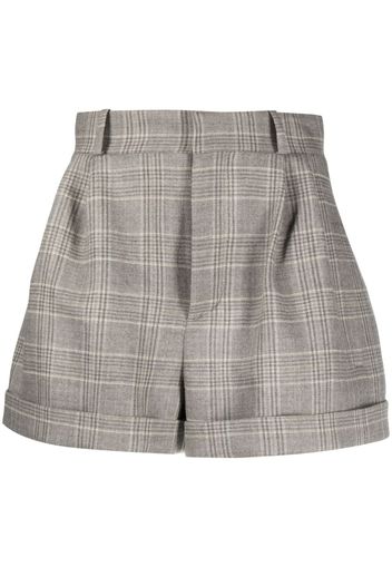 The Mannei Kudebi plaid-check shorts - Grau