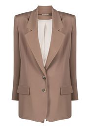 The Mannei notched-lapel single-breasted blazer - Braun