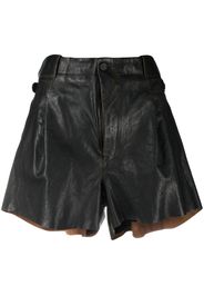 The Mannei patent leather shorts - Schwarz