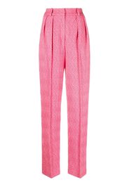 The Mannei Gerade Hose mit Print - Rosa