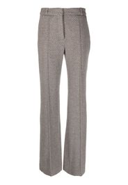 The Mannei pressed-crease straight-leg trousers - Grau