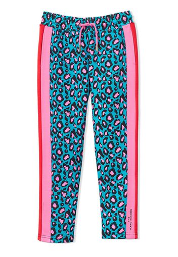 The Marc Jacobs Kids Jogginghose mit Geparden-Print - Blau