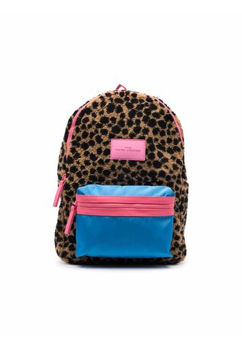 The Marc Jacobs Kids Rucksack mit Leoparden-Print - Braun