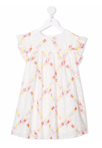 The Marc Jacobs Kids logo-print short-sleeve dress - Weiß