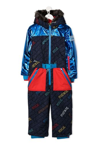 The Marc Jacobs Kids long-sleeve padded ski jumpsuit - Blau