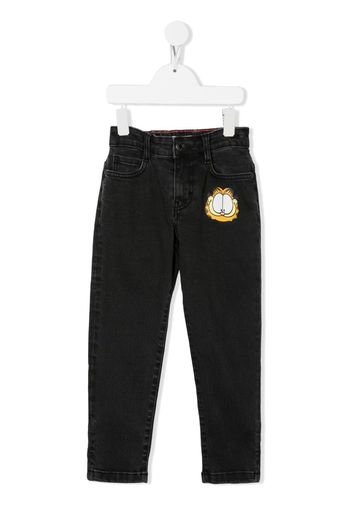 The Marc Jacobs Kids x Garfield Jeans mit Patch - Grau