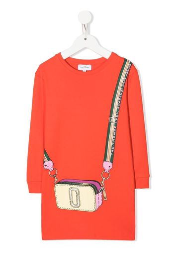 The Marc Jacobs Kids Snapshot-print sweatshirt dress - Orange
