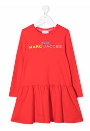 The Marc Jacobs Kids Ausgestelltes Kleid mit Logo-Print - Rot