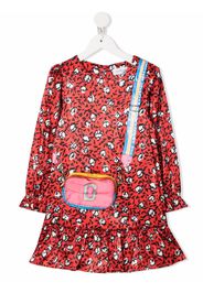 The Marc Jacobs Kids Langärmeliges Kleid mit Logo-Print - Rot