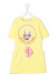 The Marc Jacobs Kids T-Shirtkleid mit "The Mascot"-Print - Gelb