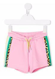 The Marc Jacobs Kids logo side-stripe shorts - Rosa