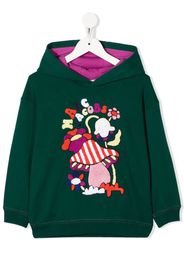 The Marc Jacobs Kids graphic-embroidered fleece hoodie - Grün