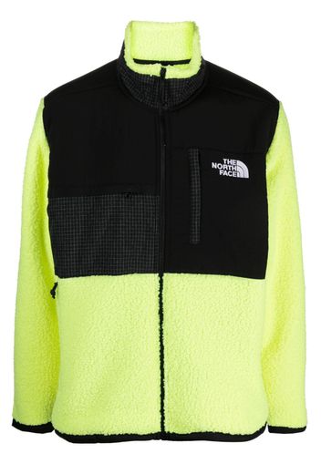 The North Face fleece-panelling zip-up jacket - Schwarz