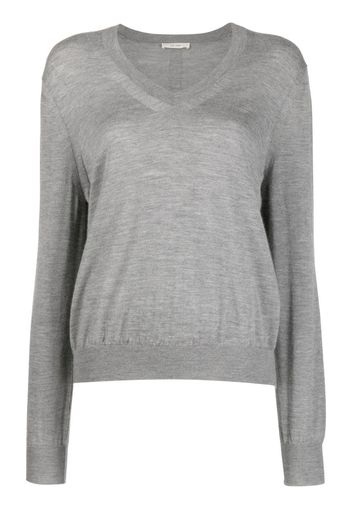 The Row V-neck cashmere jumper - Grau