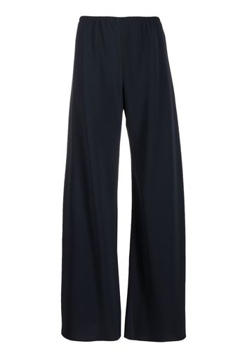 The Row high-waisted wide-leg trousers - NVY - Navy