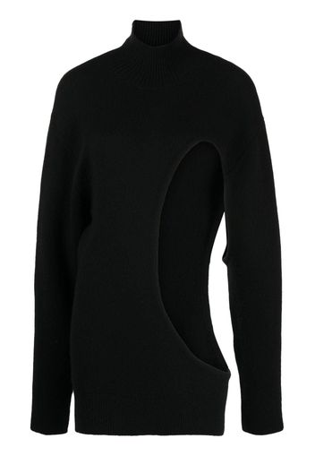 The Row cut-out detail cashmere jumper - Schwarz