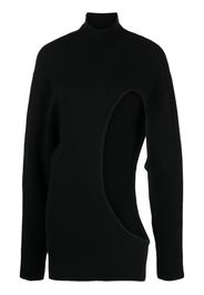 The Row cut-out detail cashmere jumper - Schwarz