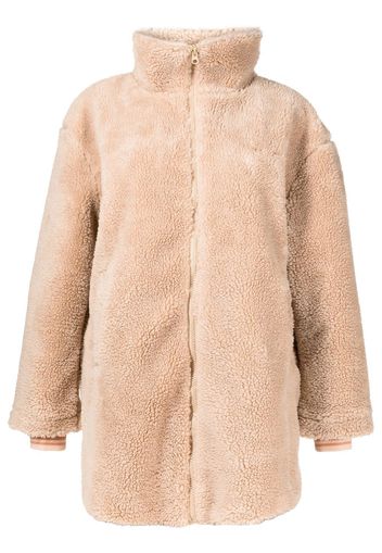 The Upside Jacke aus Faux Shearling - Braun