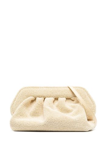 Themoirè re-fur clutch bag - Gelb