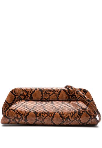 Themoirè Dioni snakeskin-effect shoulder bag - Braun