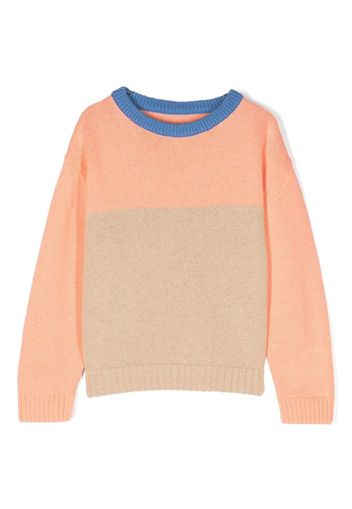 There Was One Kids Sweatshirt in Colour-Block-Optik - Nude