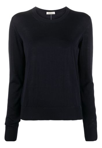 There Was One crew-neck silk-blend jumper - Blau