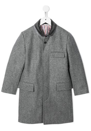 Thom Browne Kids Chesterfield-Mantel - Grau