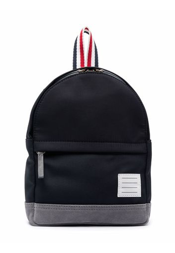 Thom Browne Kids Kleiner Rucksack mit Streifen - 415 Navy