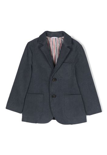 Thom Browne Kids Sakko aus Cord - Blau