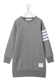 Thom Browne Kids Sweatshirt mit Streifen - Grau