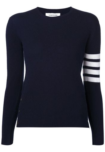 Thom Browne Pullover mit gestreiftem Ärmel - Blau