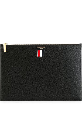 Thom Browne Clutch mit Reißverschluss - Schwarz