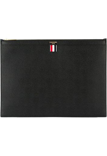 Thom Browne Große Clutch mit Reißverschluss - Schwarz