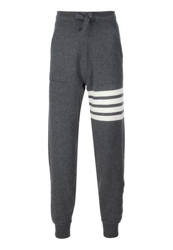 Thom Browne Jogginghose mit Streifen am Bein - Grau