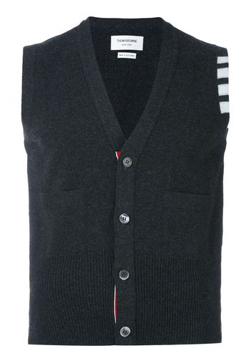 Thom Browne Cardigan ohne Ärmel aus Kaschmir - Grau