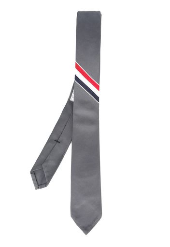 Thom Browne Grosgrain-Krawatte mit charakteristischen Streifen - Grau