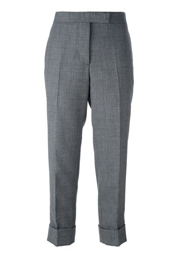 Thom Browne Cropped-Hose mit Bügelfalten - Grau