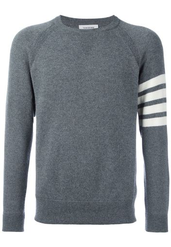 Thom Browne Kaschmirpullover mit Streifen - Grau