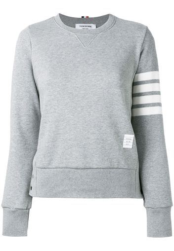 Thom Browne Gestreiftes Sweatshirt - Grau