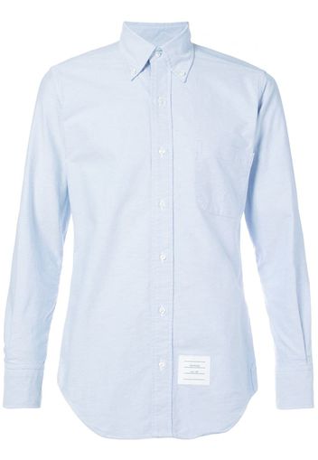 Thom Browne Button-down-Hemd mit Brusttasche - Blau