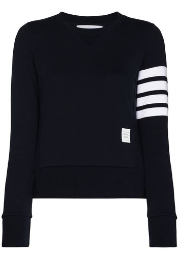 Thom Browne Sweatshirt mit Kontraststreifen - Blau