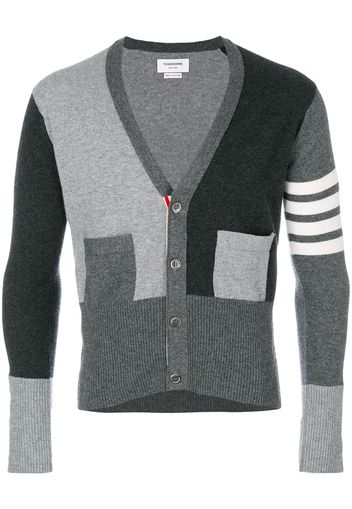 Thom Browne Cardigan mit V-Ausschnitt - Grau