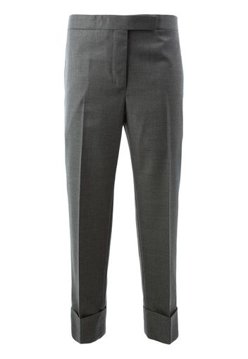 Thom Browne Cropped-Hose mit Bügelfalten - Grau