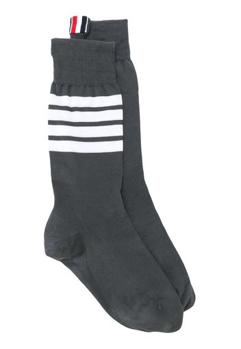 Thom Browne Socken mit Streifen - Grau