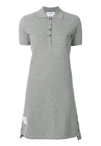 Thom Browne Polokleid mit Streifen - Grau