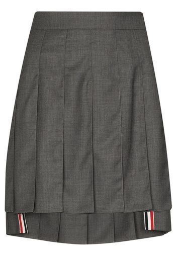 Thom Browne Minirock mit Falten - Grau